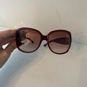 Ysl dark red/burgundy sunglasses